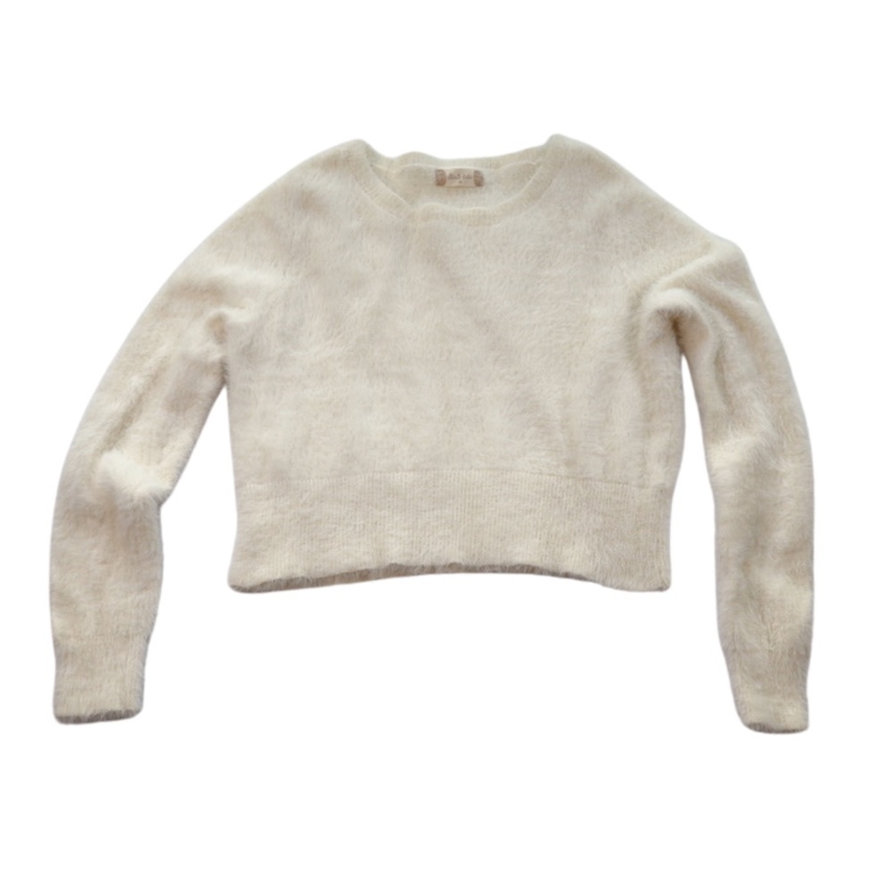 Alter’d State Fuzzy Sweater | Soft Ivory | Size Medium | Cozy Chic